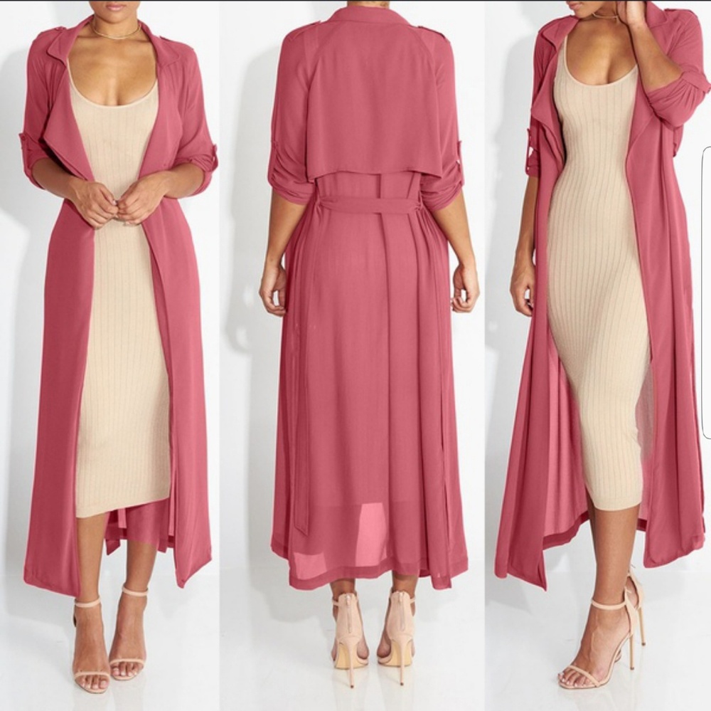 Pink trench